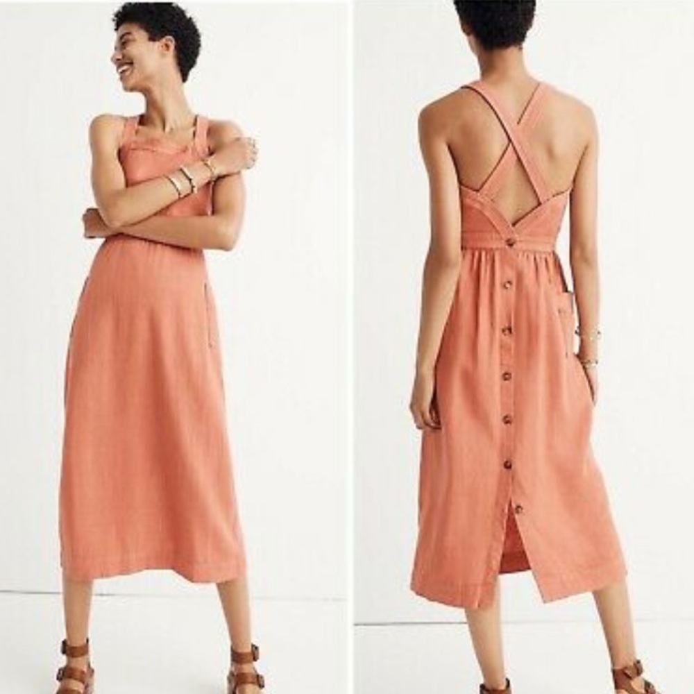 Madewell Midi Apron Dress, 00